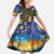 Kiwi-Kookaburra Bird ANZAC Personalised Family Matching Mermaid Dress and Hawaiian Shirt Aussie Golden Wattle Poppy Flowers