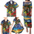 Kiwi-Kookaburra Bird ANZAC Personalised Family Matching Puletasi and Hawaiian Shirt Aussie Golden Wattle Poppy Flowers