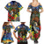 Kiwi-Kookaburra Bird ANZAC Personalised Family Matching Summer Maxi Dress and Hawaiian Shirt Aussie Golden Wattle Poppy Flowers