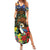 Kiwi-Kookaburra Bird ANZAC Personalised Family Matching Summer Maxi Dress and Hawaiian Shirt Aussie Golden Wattle Poppy Flowers