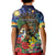 Kiwi-Kookaburra Bird ANZAC Personalised Kid Polo Shirt Aussie Golden Wattle Poppy Flowers