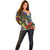 Kiwi-Kookaburra Bird ANZAC Personalised Off Shoulder Sweater Aussie Golden Wattle Poppy Flowers