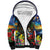 Kiwi-Kookaburra Bird ANZAC Personalised Sherpa Hoodie Aussie Golden Wattle Poppy Flowers