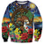 Kiwi-Kookaburra Bird ANZAC Personalised Sweatshirt Aussie Golden Wattle Poppy Flowers