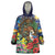 Kiwi-Kookaburra Bird ANZAC Personalised Wearable Blanket Hoodie Aussie Golden Wattle Poppy Flowers