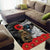 Kiwi-Tui Bird Soldier ANZAC Day Personalised Area Rug Maori Silver Fern Motif