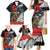 Kiwi-Tui Bird Soldier ANZAC Day Personalised Family Matching Mermaid Dress and Hawaiian Shirt Maori Silver Fern Motif