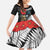 Kiwi-Tui Bird Soldier ANZAC Day Personalised Family Matching Summer Maxi Dress and Hawaiian Shirt Maori Silver Fern Motif