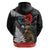 Kiwi-Tui Bird Soldier ANZAC Day Personalised Zip Hoodie Maori Silver Fern Motif
