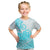 Polynesian Kid T Shirt Tribal Tattoo Aqua Screen Color LT9 Aqua - Polynesian Pride