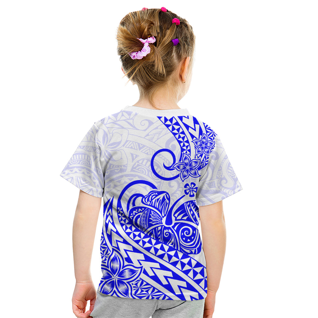 Polynesian Kid T Shirt Tribal Tattoo Blue Screen Color LT9 - Polynesian Pride