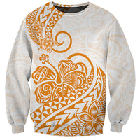 Polynesian Sweatshirt Tribal Tattoo Gold Screen Color LT9 Unisex Gold - Polynesian Pride