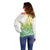 Polynesian Off Shoulder Sweater Tribal Tattoo Gradient 01 Screen Color LT9 - Polynesian Pride