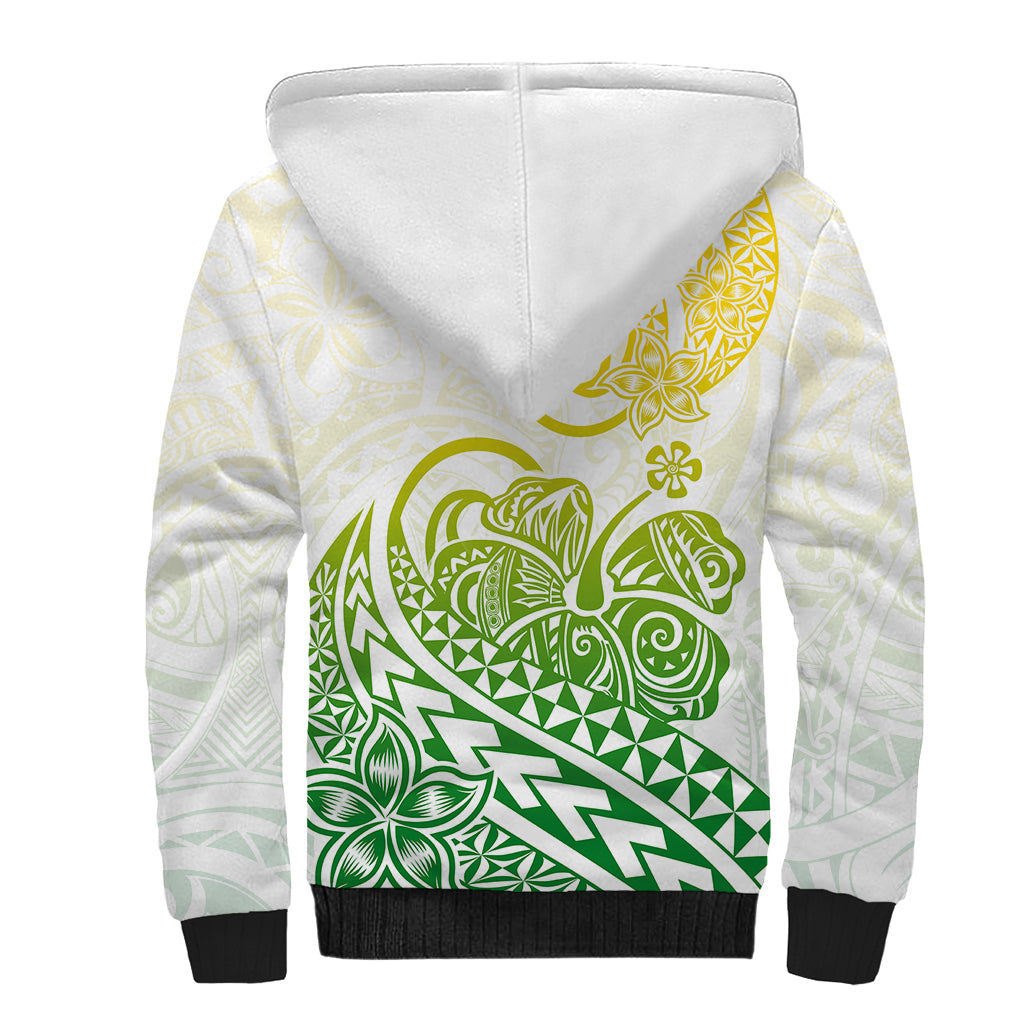 Polynesian Sherpa Hoodie Tribal Tattoo Gradient 01 Screen Color LT9 - Polynesian Pride
