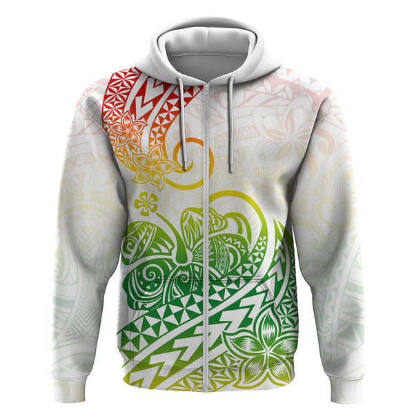 Polynesian Polo Shirt Tribal Tattoo Gradient 03 Screen Color LT9 main image 1