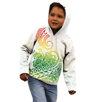Polynesian Kid Hoodie Tribal Tattoo Gradient 02 Screen Color LT9 - Polynesian Pride