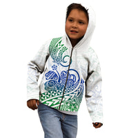 Polynesian Kid Hoodie Tribal Tattoo Gradient 03 Screen Color LT9 - Polynesian Pride