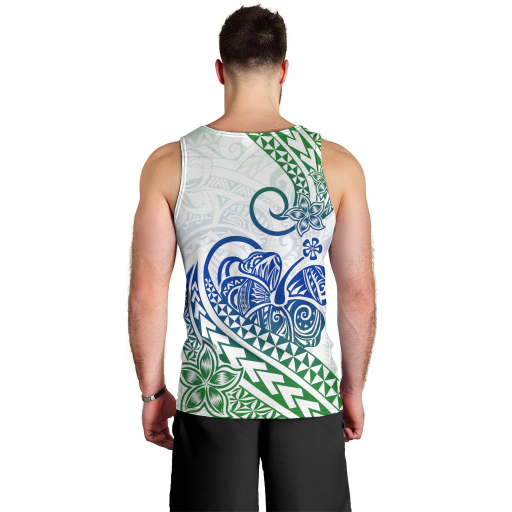 Polynesian Men Tank Top Tribal Tattoo Gradient 03 Screen Color LT9 - Polynesian Pride