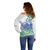 Polynesian Off Shoulder Sweater Tribal Tattoo Gradient 03 Screen Color LT9 - Polynesian Pride