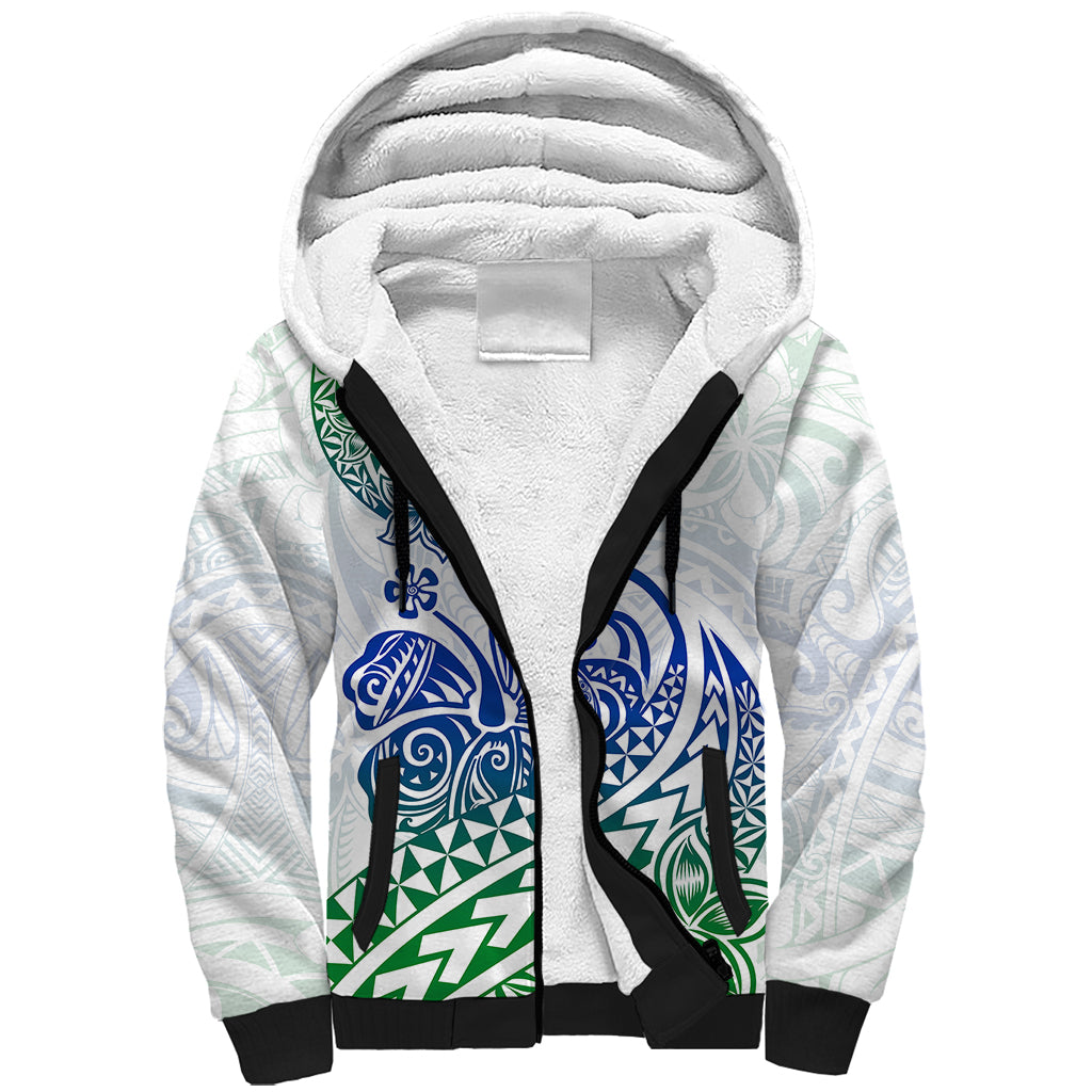 Polynesian Sherpa Hoodie Tribal Tattoo Gradient 03 Screen Color LT9 Unisex Gradient - Polynesian Pride