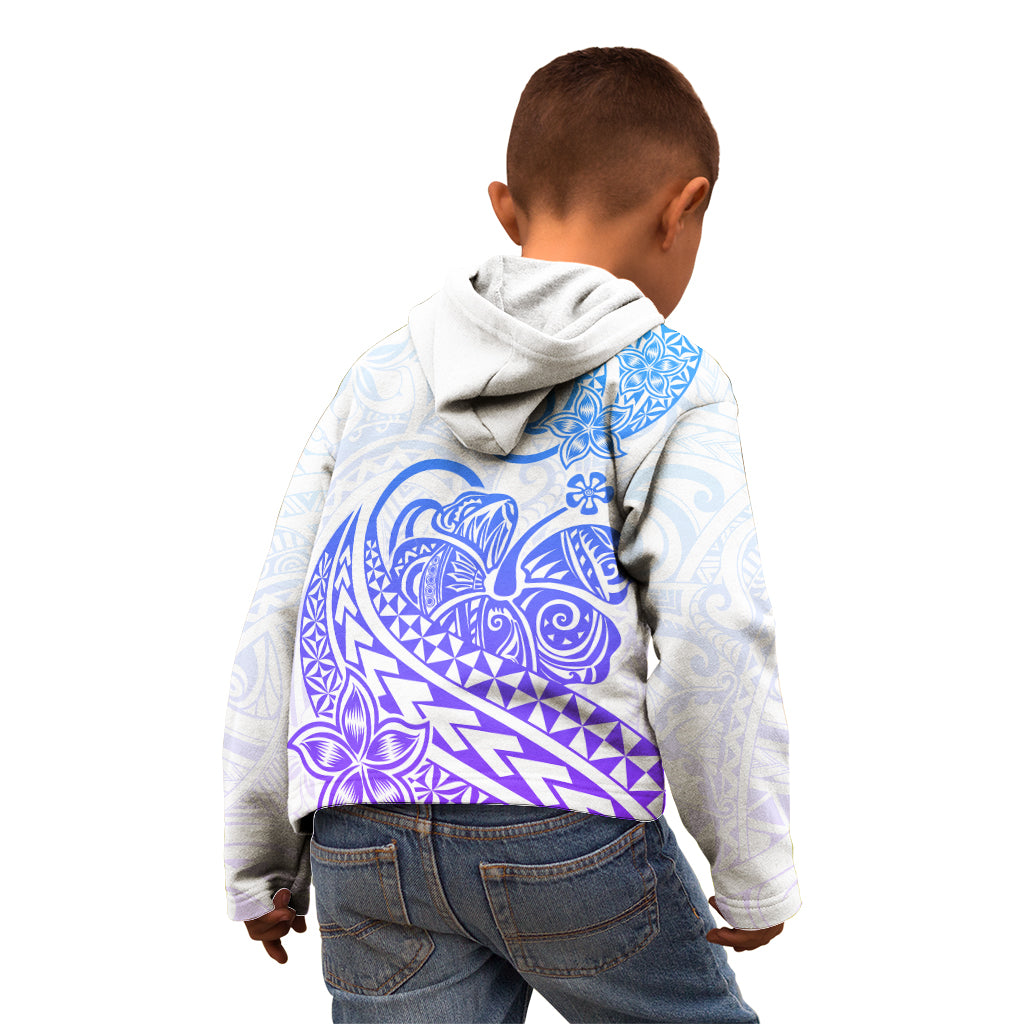 Polynesian Kid Hoodie Tribal Tattoo Gradient 04 Screen Color LT9 - Polynesian Pride