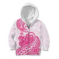 Polynesian Kid Hoodie Tribal Tattoo Pink Screen Color LT9 - Polynesian Pride