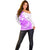 Polynesian Off Shoulder Sweater Tribal Tattoo Purple Screen Color LT9 - Polynesian Pride