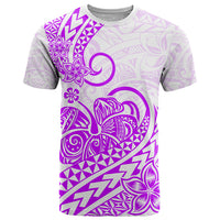 Polynesian T Shirt Tribal Tattoo Purple Screen Color LT9 Purple - Polynesian Pride