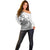 Polynesian Off Shoulder Sweater Tribal Tattoo Black Screen Color LT9 - Polynesian Pride