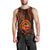 Polynesian Pride Guam Men Tank Top With Polynesian Tribal Tattoo and Coat of Arms Orange Version LT9 - Polynesian Pride