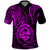 Polynesian Pride Guam Polo Shirt With Polynesian Tribal Tattoo and Coat of Arms Purple Version LT9 Purple - Polynesian Pride