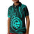 Polynesian Pride Guam Kid Polo Shirt With Polynesian Tribal Tattoo and Coat of Arms Turquoise Version LT9 Kid turquoise - Polynesian Pride
