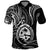 Polynesian Pride Guam Polo Shirt With Polynesian Tribal Tattoo and Coat of Arms Black Version LT9 Black - Polynesian Pride