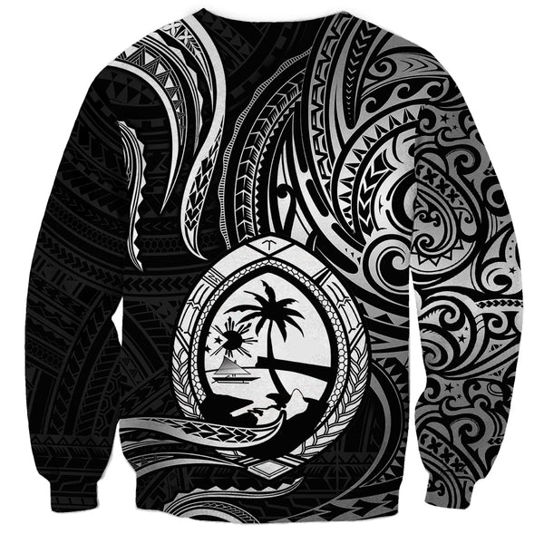 Polynesian Pride Guam Hoodie Dress With Polynesian Tribal Tattoo and Coat of Arms Red Version LT9