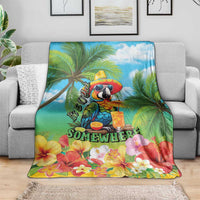 Always 5 O'clock Blanket Hawaiian Tropical Parrot - Polynesian Pride