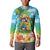 Always 5 O'clock Button Sweatshirt Hawaiian Tropical Parrot - Polynesian Pride