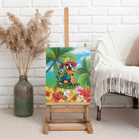 Always 5 O'clock Canvas Wall Art Hawaiian Tropical Parrot - Polynesian Pride