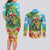 Always 5 O'clock Couples Matching Long Sleeve Bodycon Dress and Long Sleeve Button Shirt Hawaiian Tropical Parrot - Polynesian Pride
