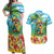 Always 5 O'clock Couples Matching Off Shoulder Maxi Dress and Hawaiian Shirt Hawaiian Tropical Parrot - Polynesian Pride