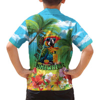 Always 5 O'clock Family Matching Long Sleeve Bodycon Dress and Hawaiian Shirt Hawaiian Tropical Parrot - Polynesian Pride