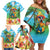 Always 5 O'clock Family Matching Off Shoulder Short Dress and Hawaiian Shirt Hawaiian Tropical Parrot - Polynesian Pride