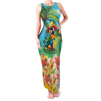 Always 5 O'clock Family Matching Tank Maxi Dress and Hawaiian Shirt Hawaiian Tropical Parrot - Polynesian Pride