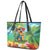 Always 5 O'clock Leather Tote Bag Hawaiian Tropical Parrot - Polynesian Pride