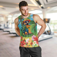 Always 5 O'clock Men Tank Top Hawaiian Tropical Parrot - Polynesian Pride