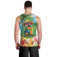 Always 5 O'clock Men Tank Top Hawaiian Tropical Parrot - Polynesian Pride
