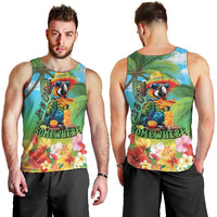 Always 5 O'clock Men Tank Top Hawaiian Tropical Parrot - Polynesian Pride