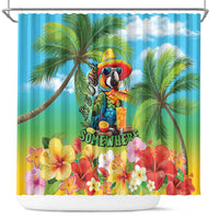 Always 5 O'clock Shower Curtain Hawaiian Tropical Parrot - Polynesian Pride