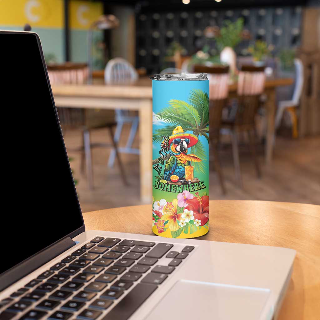 Always 5 O'clock Skinny Tumbler Hawaiian Tropical Parrot - Polynesian Pride