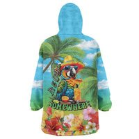 Always 5 O'clock Wearable Blanket Hoodie Hawaiian Tropical Parrot - Polynesian Pride