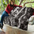 Hawaii Puakenikeni and Maile Lei Quilt Black Japanese Wave Style - Polynesian Pride